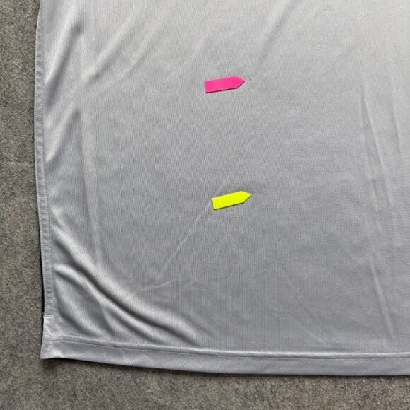 UConn Huskies Nike Polo Shirt Men 3XL White Blue Gray Colorblock Performance - Picture 4 of 13